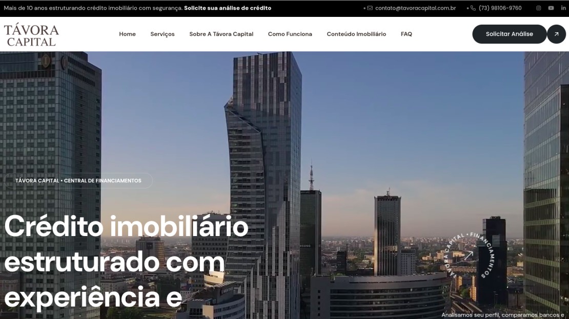 Caso de sucesso neeo: website e SEO para CENTRAL DE FINANCIAMENTOS
